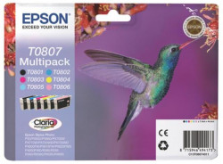 Atramentová náplň Epson C13T080740 CMYK+LC+LM multipack pre SP R265/R285/R360