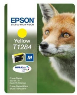 Atramentová náplň Epson T1284 yellow M pre S22/SX125/SX130/SX235W/SX420W (3,5 ml)