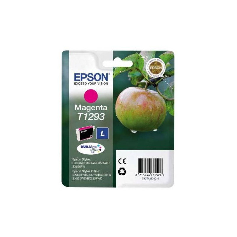 Atramentová náplň Epson T1293 magenta C13T129340 pre SX235W/SX420W/SX425W (485 str.)