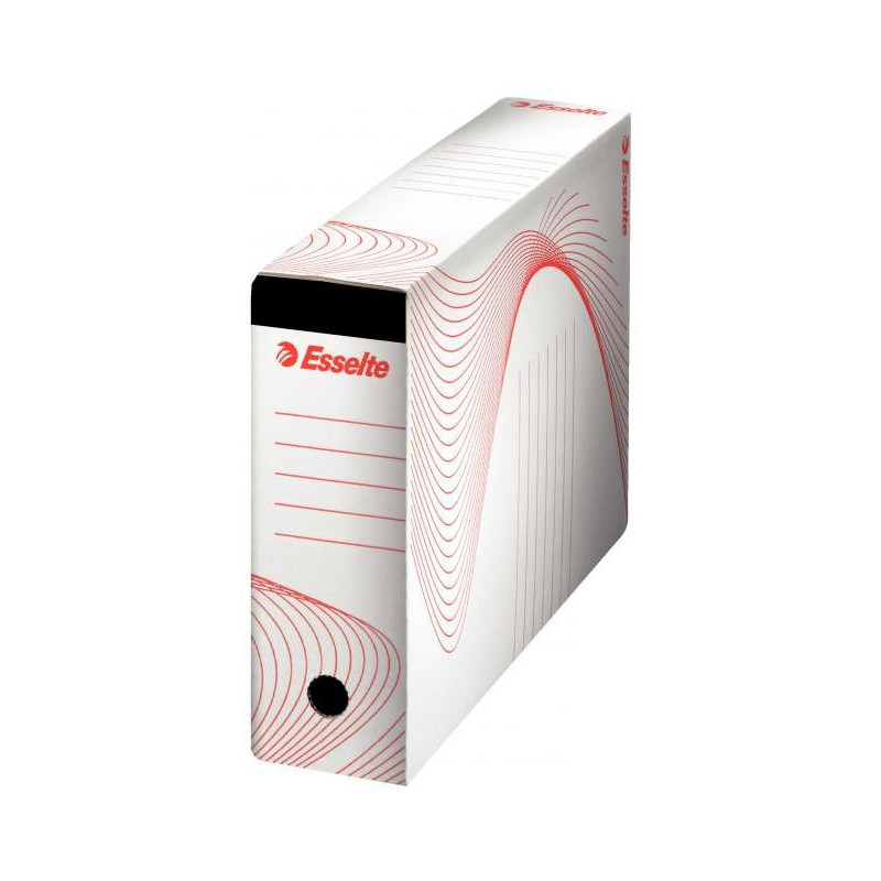 Archívny box na závesné obaly Esselte biely/červený