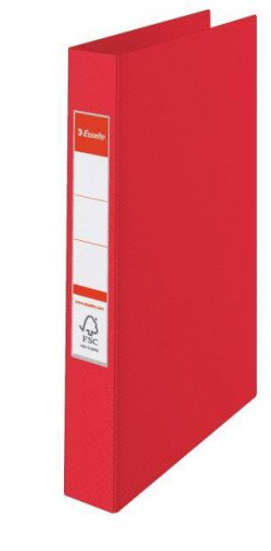 Zakladač 4-krúžkový Esselte celoplastový 4,2cm VIVIDA červený