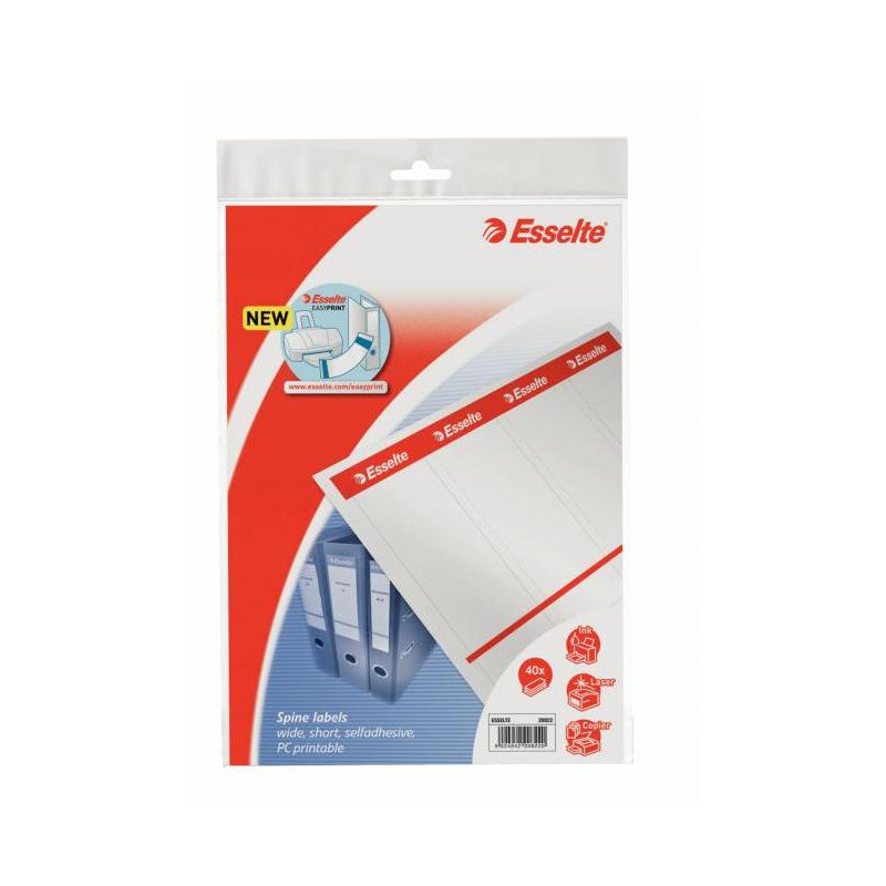 Štítok chrbtový samolepiaci potlačitelný 7,5cm Esselte