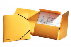 Prešpánový obal s gumičkou Esselte žltý