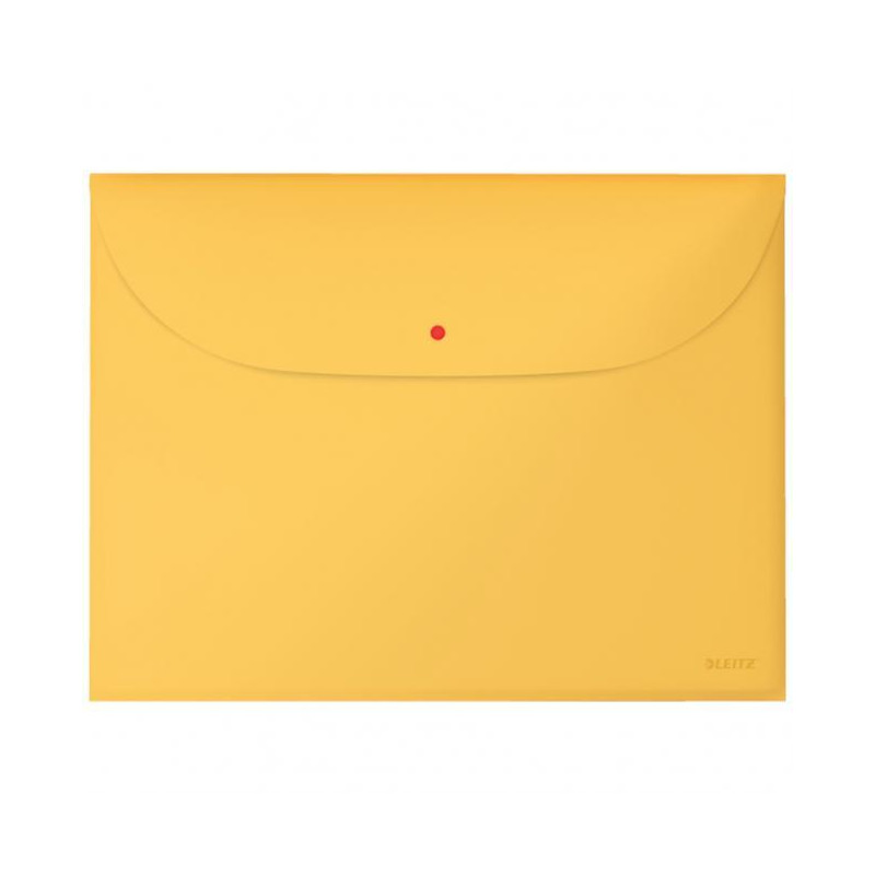Plastový obal A4 s cvočkom Leitz Cosy teplá žltá 3 ks