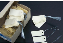 Identifikačný štítok s 30cm drôtikom 120x57mm APLI 1000ks