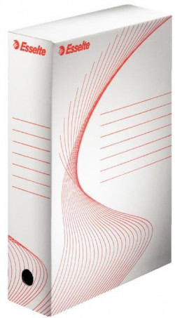 Archívny box Esselte 80mm biely/červený