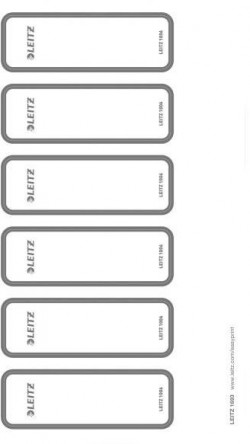 Chrbtové štítky potláčatelné pre zakladače Leitz 180° WOW šírka chrbta 50 mm