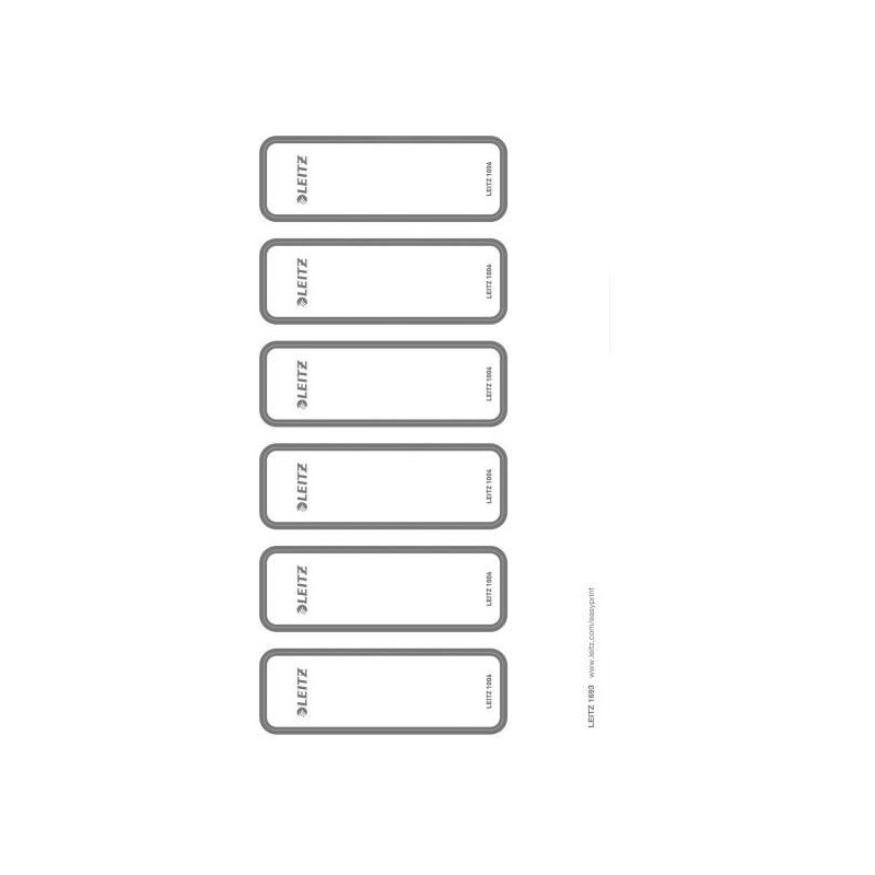 Chrbtové štítky potláčatelné pre zakladače Leitz 180° WOW šírka chrbta 50 mm