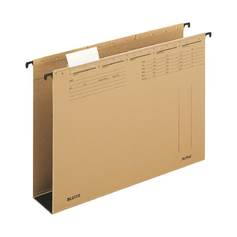 Závesný obal Leitz ALPHA 60mm dno hnedý