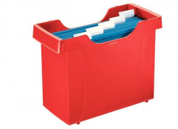 Zásobník na závesné obaly Leitz Plus červený