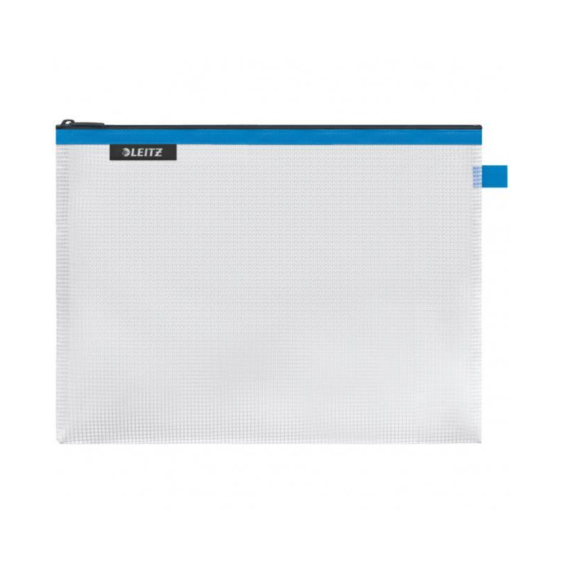 Plastový obal so zipsom Leitz WOW veľký modrý