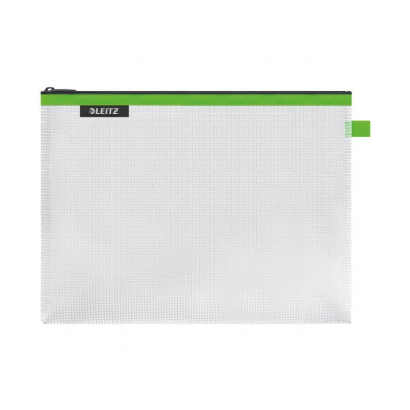 Plastový obal so zipsom Leitz WOW veľký zelený