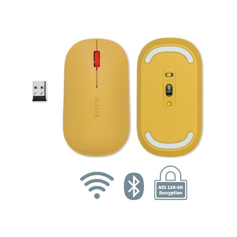 Bezdrôtová myš Leitz Cosy teplá žltá