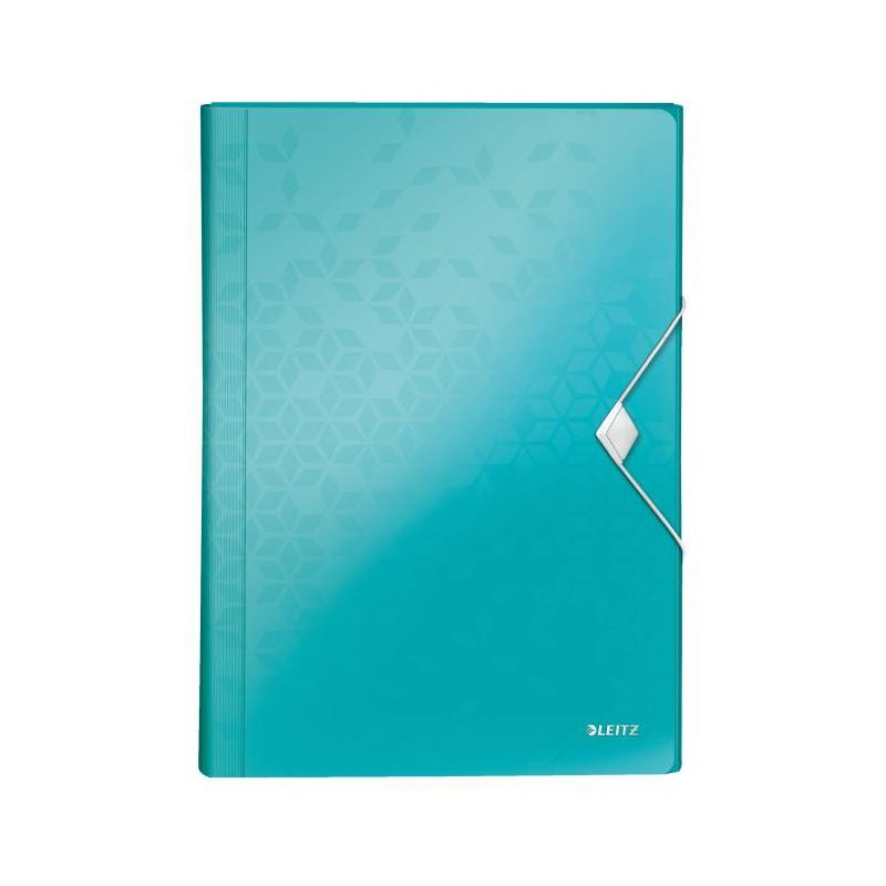 Aktovka plastová s priehradkami Leitz WOW ľadovo modrá