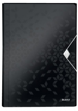 Aktovka plastová s priehradkami Leitz WOW čierna
