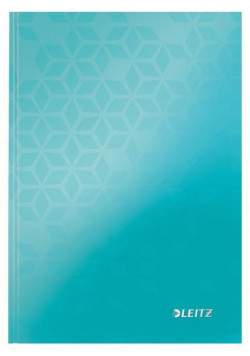 Záznamová kniha Leitz WOW A5 80 listov linajková ľadovo modrá