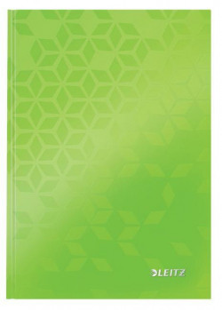Záznamová kniha Leitz WOW A5 80 listov linajková zelená