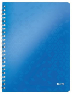 Blok poznámkový linajkový Leitz WOW A4 modrý