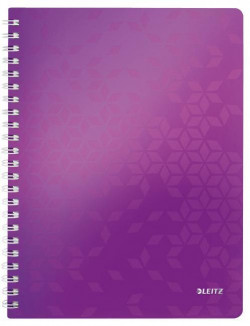 Blok poznámkový linajkový Leitz WOW A4 purpurový