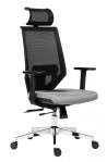 Kancelárska stolička Edge Net čierna so sivým sedákom