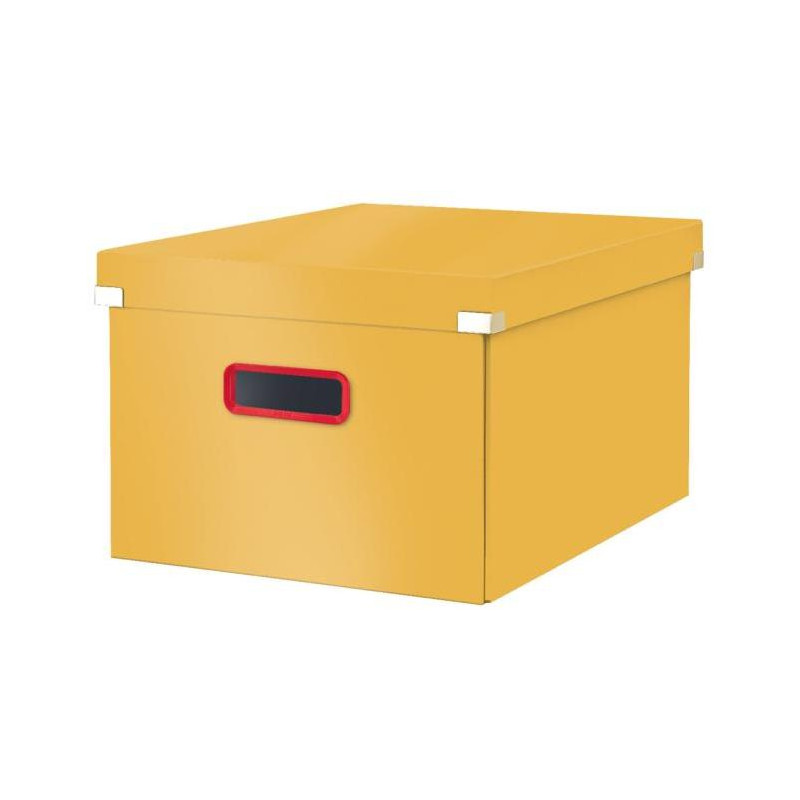 Stredná krabica Click & Store A4 Leitz Cosy teplá žltá