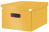 Stredná krabica Click & Store A4 Leitz Cosy teplá žltá