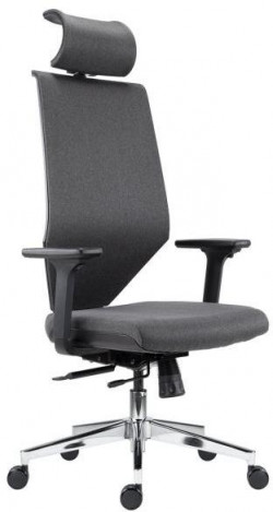 Kancelárska stolička Edge celočalúnená, antracit
