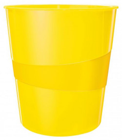 Kôš plastový Leitz WOW 15l žltý