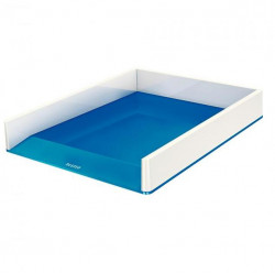 Odkladač Leitz WOW biely/metalický modrý