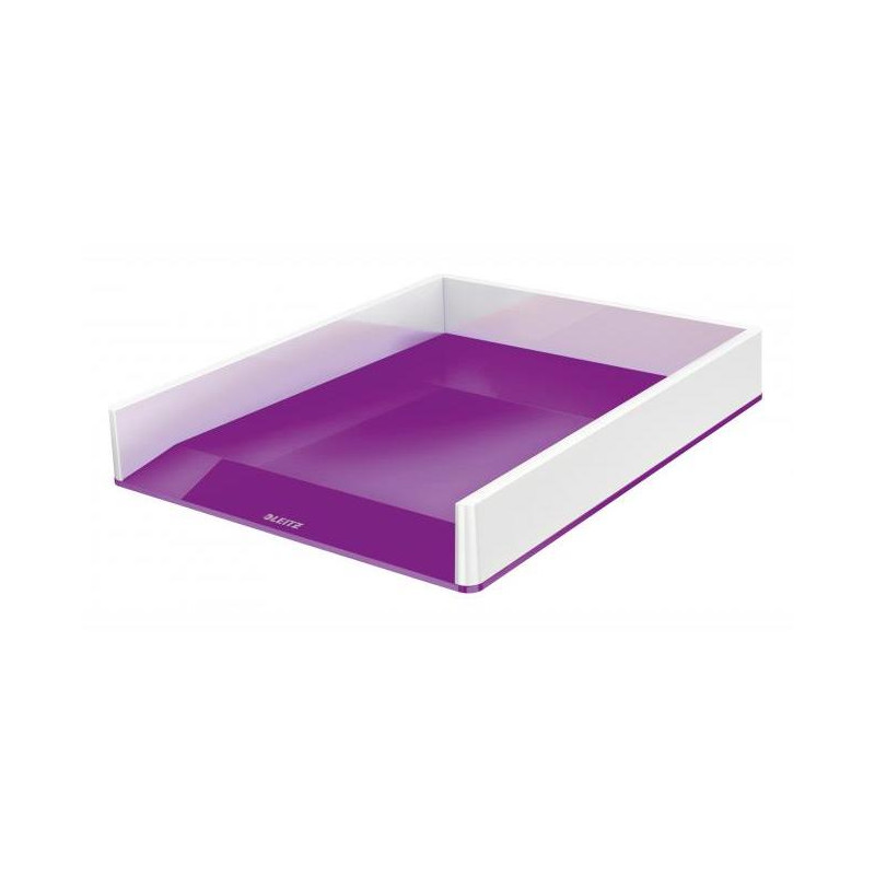 Odkladač Leitz WOW biely/purpurový