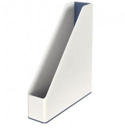 Stojan na časopisy Leitz WOW biely/sivý