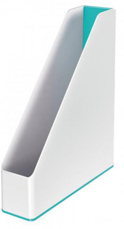 Stojan na časopisy Leitz WOW biely/ľadovo modrý