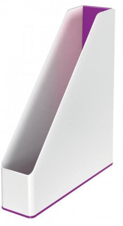 Stojan na časopisy Leitz WOW biely/purpurový