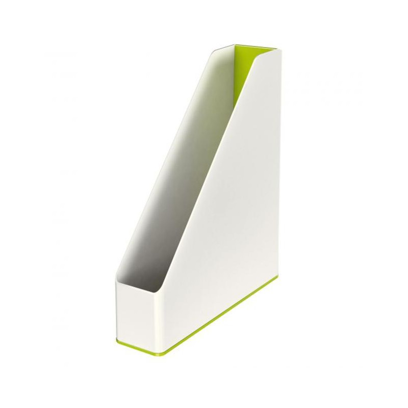 Stojan na časopisy Leitz WOW biely/metalický zelený