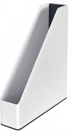 Stojan na časopisy Leitz WOW biely/čierny