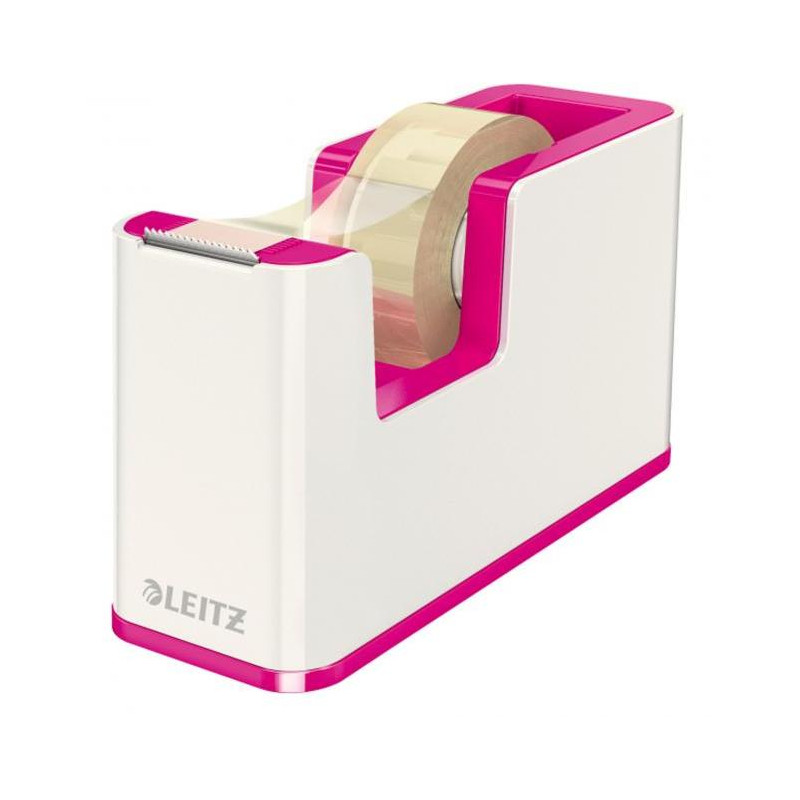 Dispenzor s páskou Leitz WOW biely/metalický ružový