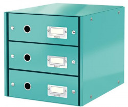 Zásuvkový box Leitz Click & Store 3 zásuvky ľadovo modrá