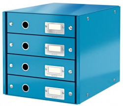 Zásuvkový box Leitz Click & Store 4 zásuvky modrý