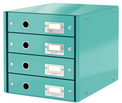 Zásuvkový box Leitz Click & Store 4 zásuvky ľadovo modrý