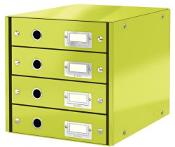 Zásuvkový box Leitz Click & Store 4 zásuvky zelený