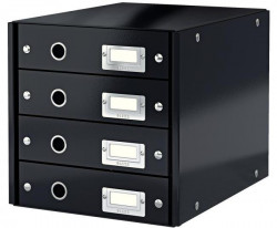 Zásuvkový box Leitz Click & Store 4 zásuvky čierny