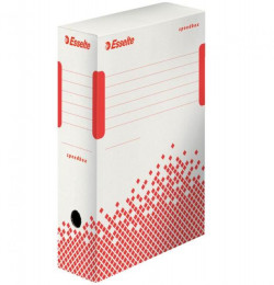 Archívny box Esselte Speedbox 100mm biely/červený