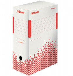 Archívny box Esselte Speedbox 150mm biely/červený