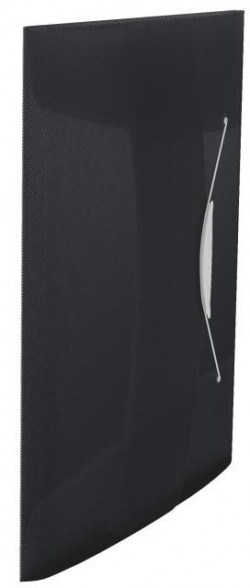 Plastový obal s gumičkou Esselte VIVIDA čierny