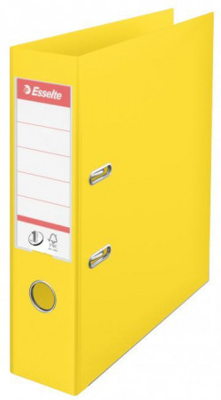 Zakladač pákový Esselte No.1 celoplastový 7,5cm VIVIDA žltý