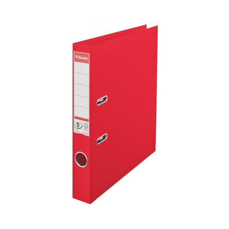 Zakladač pákový Esselte No.1 celoplastový 5cm VIVIDA červený