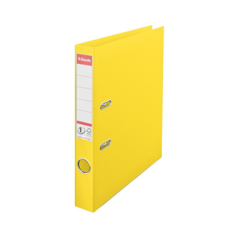 Zakladač pákový Esselte No.1 celoplastový 5cm VIVIDA žltý