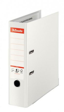 Zakladač pákový Esselte celoplastový A4 MAXI 8cm biely