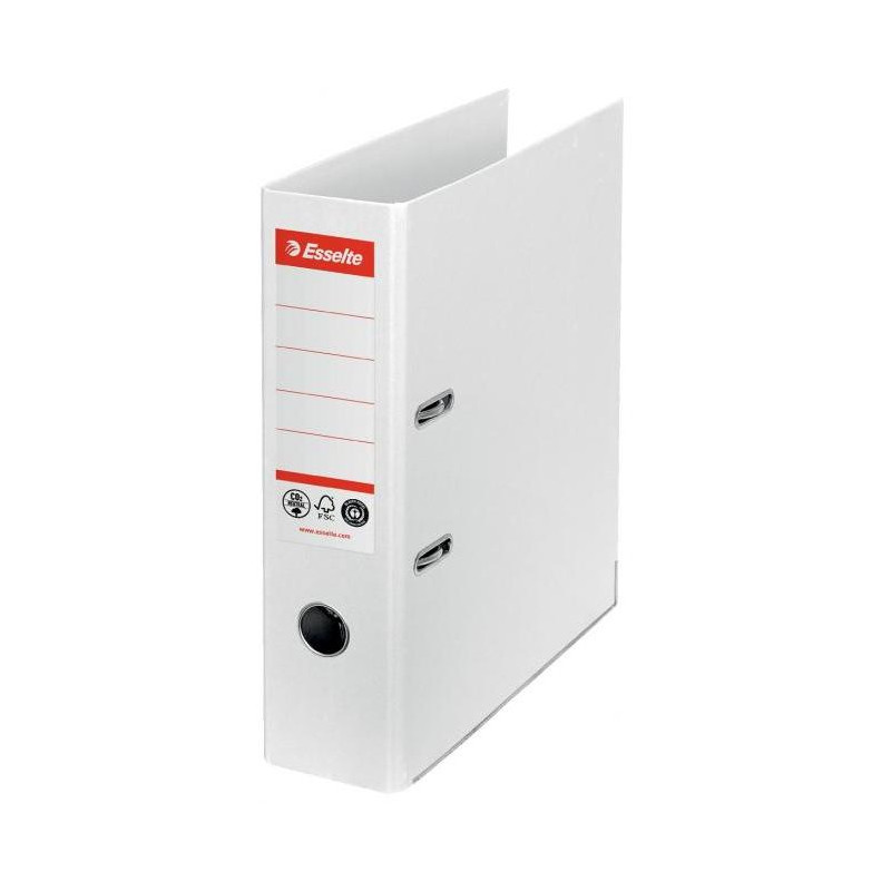 Zakladač pákový Esselte No.1 CO2 neutrálny recyklovaná lepenka 7,5cm biely
