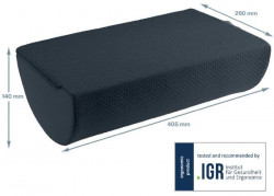 Opierka na nohy Leitz Cosy Ergo zamatový sivý